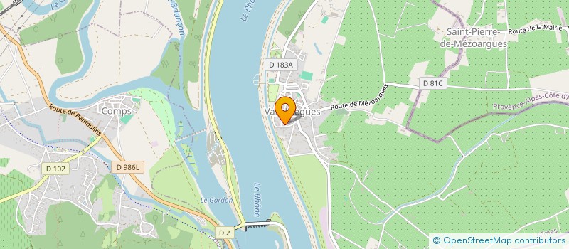 localisation de l'entreprise CALVIN DISTRIBUTION  VALLABREGUES