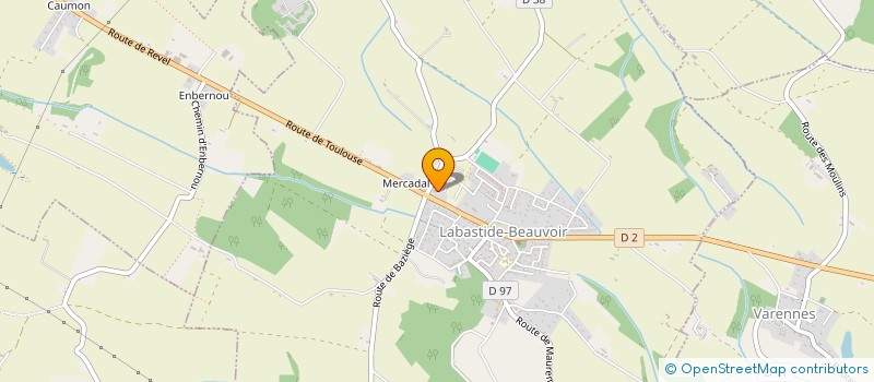 localisation de l'entreprise CALVININVEST  BAZIEGE