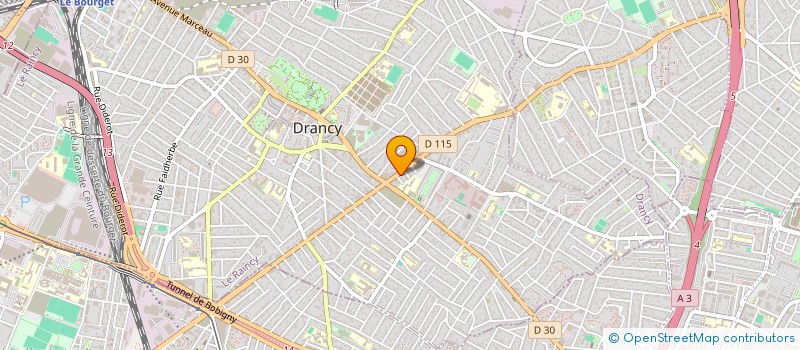 localisation de l'entreprise CALVY à DRANCY
