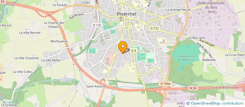 localisation de l'entreprise CALVY OUEST à PLOERMEL