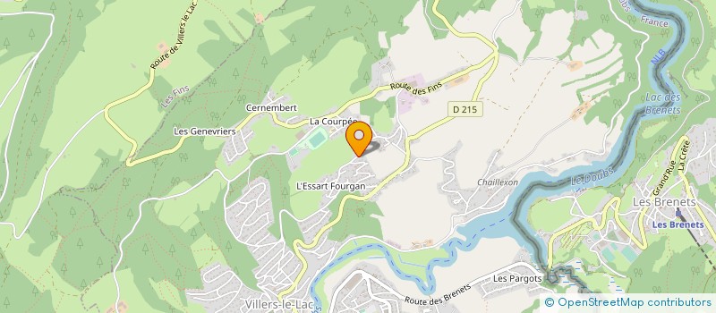 localisation de l'entreprise CALY  VILLERS-LE-LAC