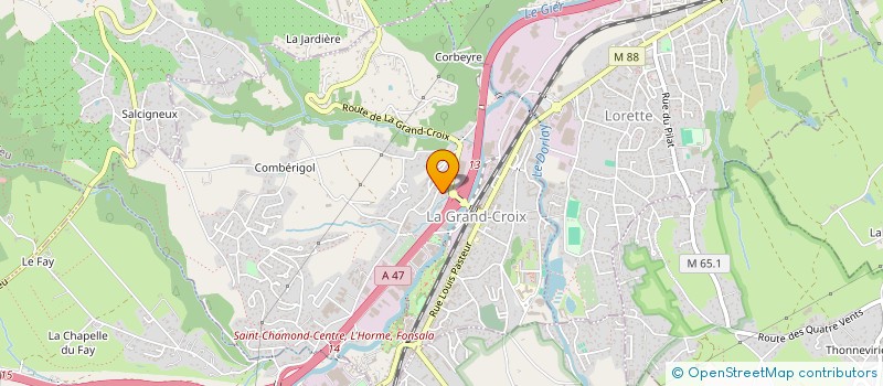 localisation de l'entreprise CALY TRAVEL  LA GRAND-CROIX