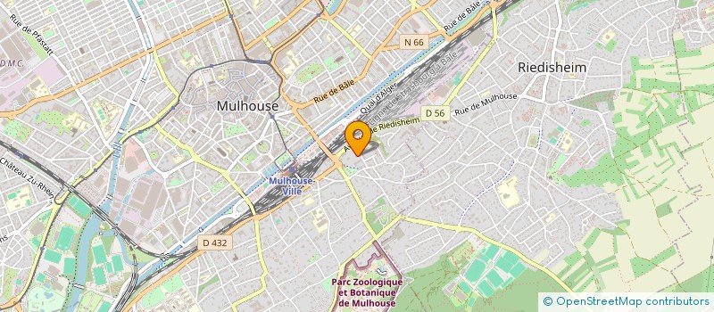 localisation de l'entreprise CALYBIUM ARCHITECTURE  MULHOUSE