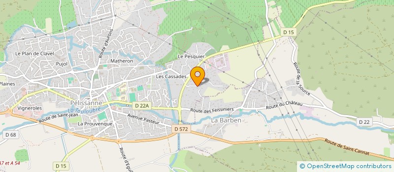 localisation de l'entreprise CALYMA  PELISSANNE