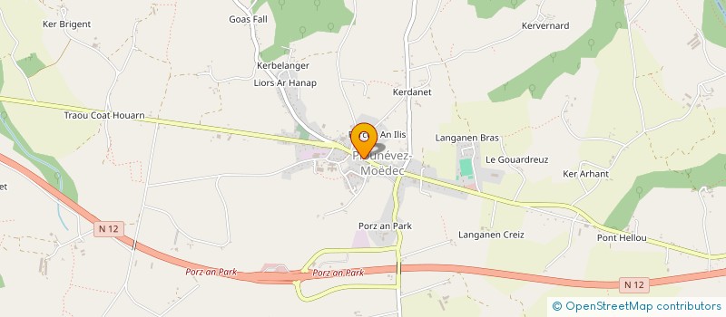 localisation de l'entreprise CALYNO  PLOUNEVEZ-MOEDEC