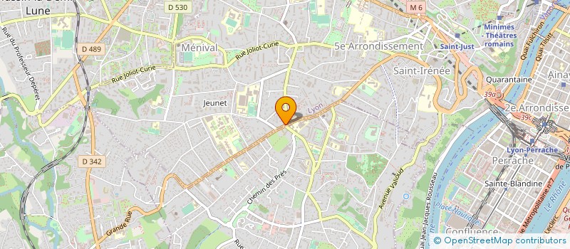localisation de l'entreprise CALYOPHEE COMMUNICATION à LYON
