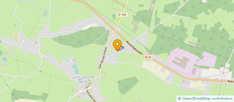 localisation de l'entreprise CALYPS'EAU  CUIGY-EN-BRAY