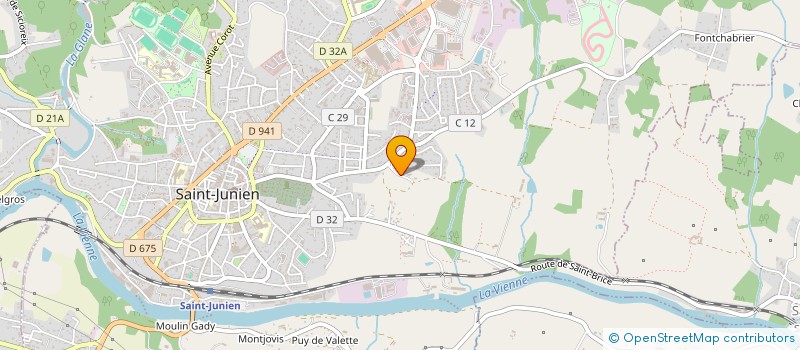 localisation de l'entreprise CALYPS'IMMO  SAINT-JUNIEN