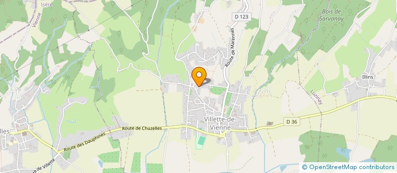 localisation de l'entreprise CALYPS'O  VILLETTE-DE-VIENNE