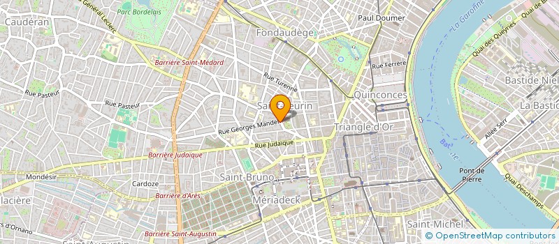 localisation de l'entreprise CALYPSO 2000 à BORDEAUX