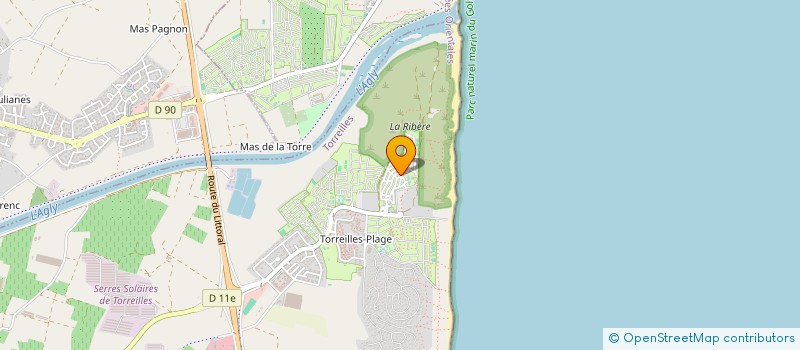 localisation de l'entreprise CALYPSO à TORREILLES