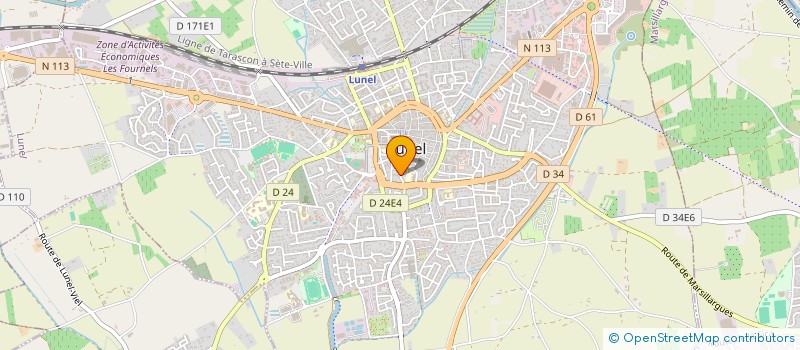 localisation de l'entreprise CALYPSO à LUNEL