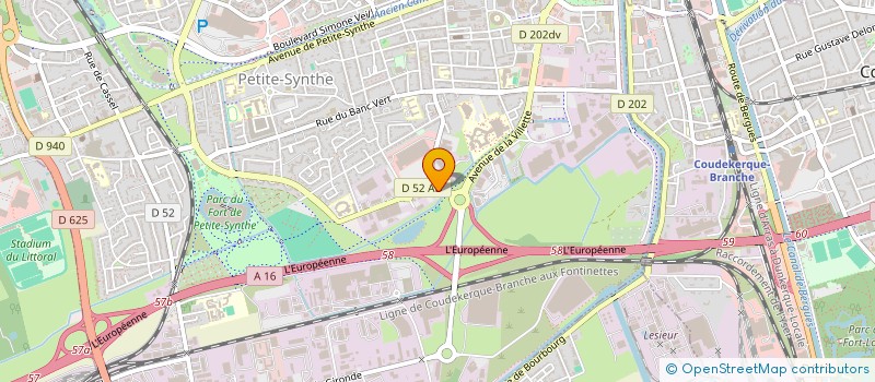 localisation de l'entreprise CALYPSO à DUNKERQUE