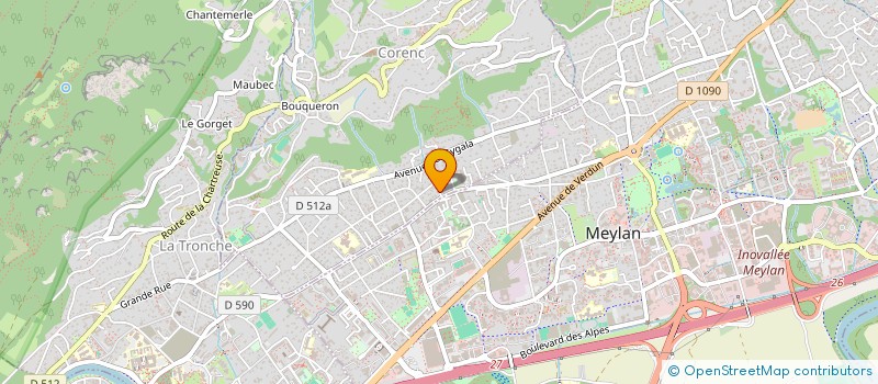 localisation de l'entreprise CALYPSO à CORENC