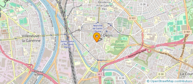 localisation de l'entreprise CALYPSO à SAINT-DENIS