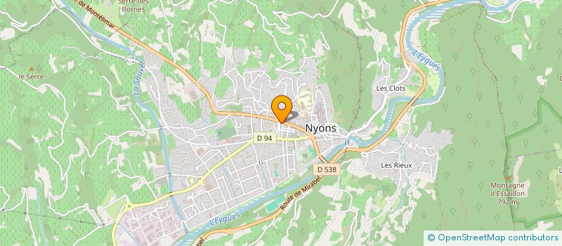localisation de l'entreprise CALYPSO  NYONS