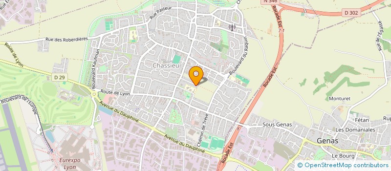 localisation de l'entreprise CALYPSO  CHASSIEU