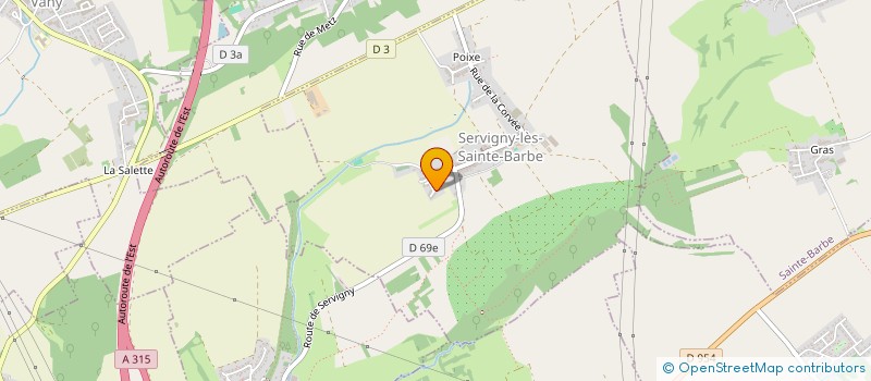 localisation de l'entreprise CALYPSO  SERVIGNY-LES-SAINTE-BARBE