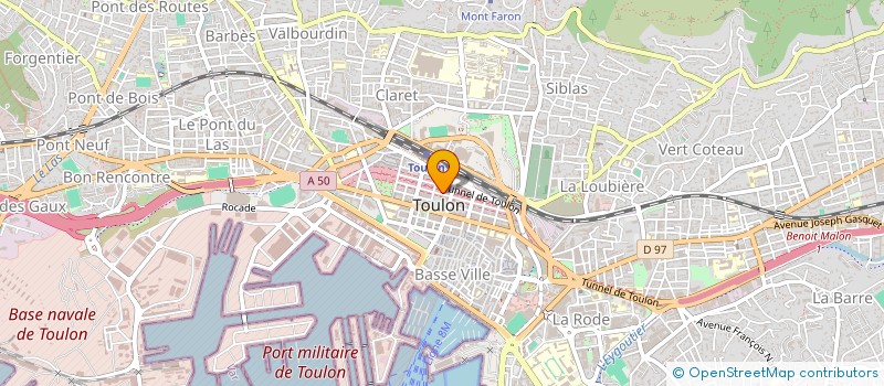 localisation de l'entreprise CALYPSO  TOULON