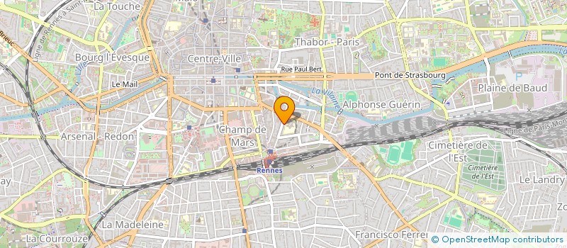 localisation de l'entreprise CALYPSO à RENNES