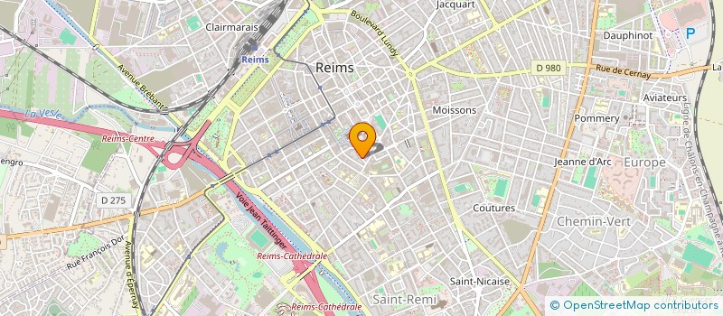 localisation de l'entreprise CALYPSO  REIMS