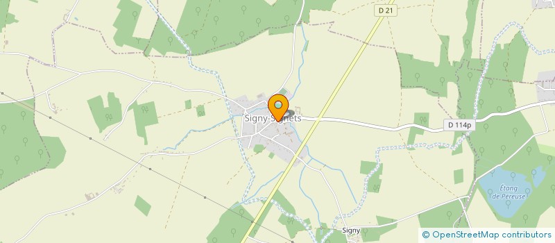 localisation de l'entreprise CALYPSO  SIGNY-SIGNETS