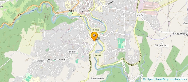 localisation de l'entreprise CALYPSO  ROIFFIEUX