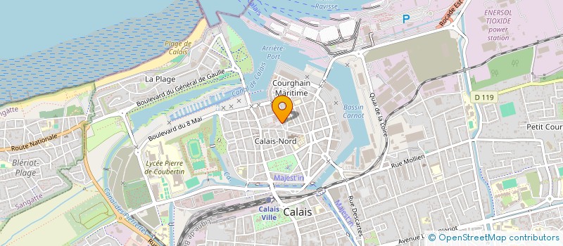 localisation de l'entreprise CALYPSO  CALAIS