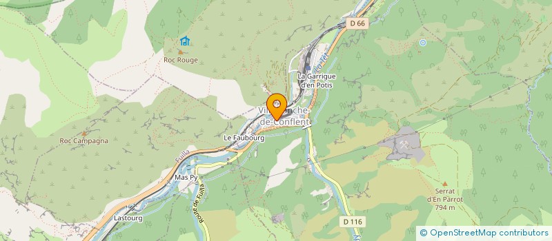 localisation de l'entreprise CALYPSO  VILLEFRANCHE-DE-CONFLENT