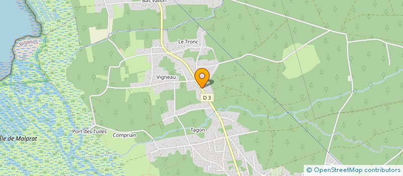 localisation de l'entreprise CALYPSO  BIGANOS