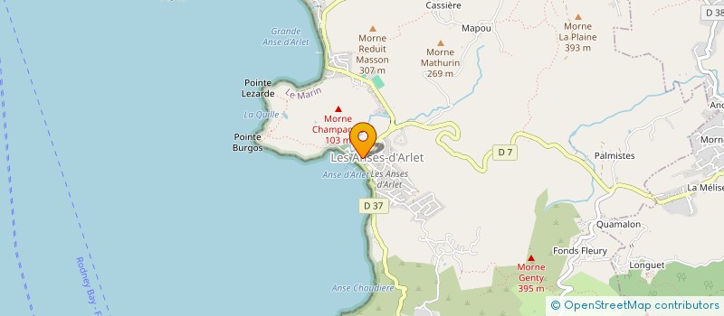 localisation de l'entreprise CALYPSO  LES ANSES-D'ARLET