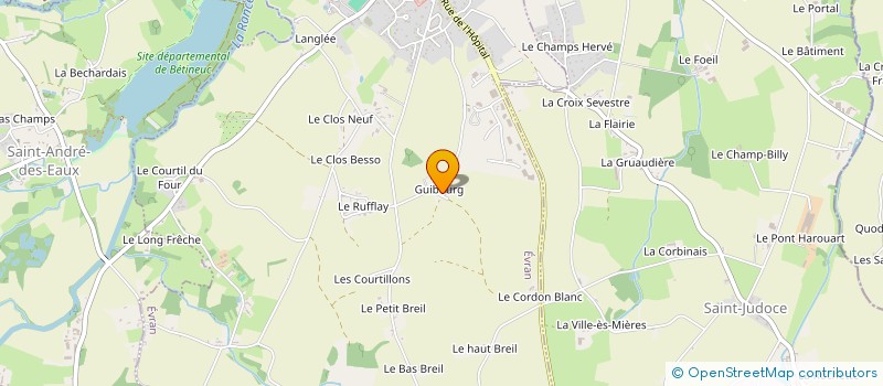 localisation de l'entreprise CALYPSO à EVRAN