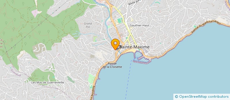 localisation de l'entreprise CALYPSO à SAINTE-MAXIME