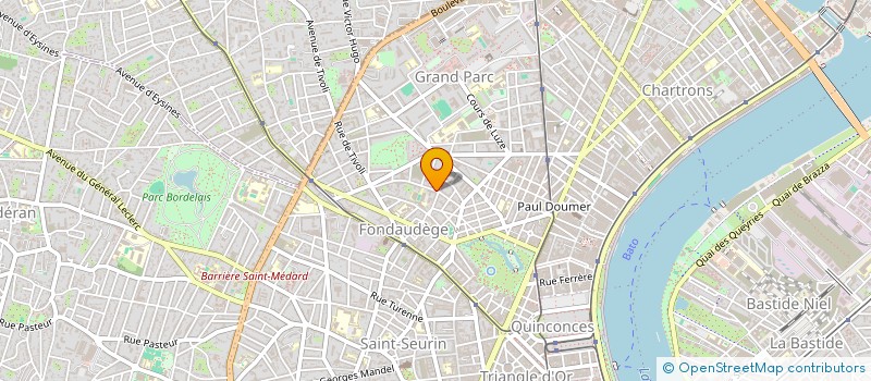 localisation de l'entreprise CALYPSO à BORDEAUX