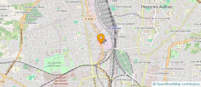 localisation de l'entreprise CALYPSO LOCATIONS SA  FLEURY-LES-AUBRAIS