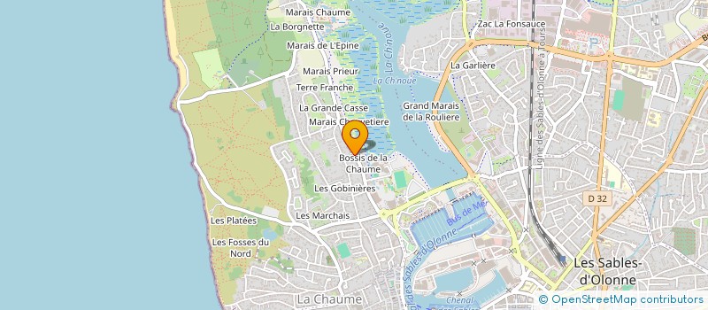 localisation de l'entreprise CALYPSO - PENSION POUR CHATS à LES SABLES D'OLONNE