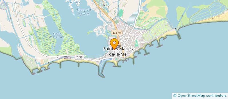 localisation de l'entreprise CALYPSO PLAGE LOU SANTEN à SAINTES-MARIES-DE-LA-MER