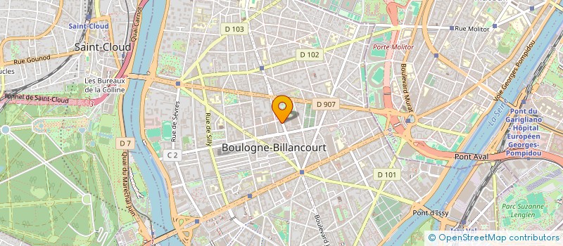localisation de l'entreprise CALYPSO PRODUCTION à BOULOGNE-BILLANCOURT