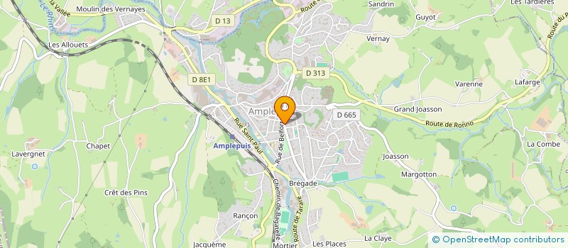 localisation de l'entreprise CALYPSO SERVICES  AMPLEPUIS