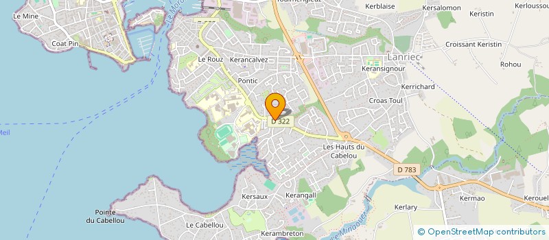 localisation de l'entreprise CALYPSO TRAITEUR à CONCARNEAU
