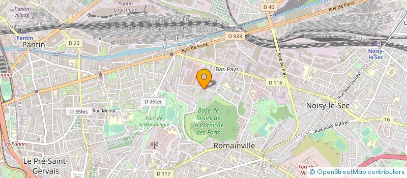 localisation de l'entreprise CALYPSOCIATION  ROMAINVILLE