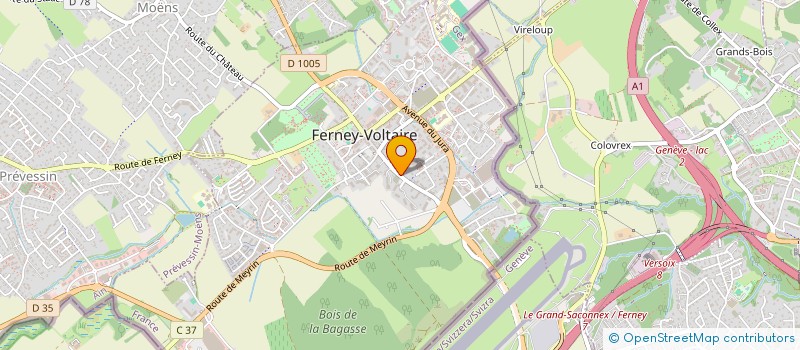 localisation de l'entreprise CALYPSUN à FERNEY-VOLTAIRE