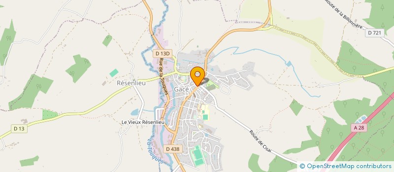 localisation de l'entreprise CALYSPER à GACE