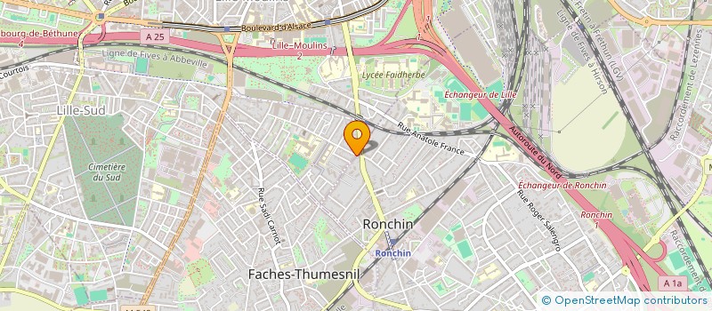 localisation de l'entreprise CALYSTA  LILLE