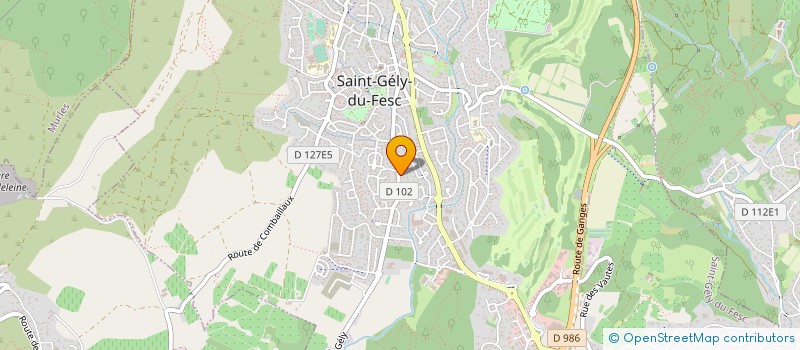 localisation de l'entreprise CALYTHERM SAS  SAINT-GELY-DU-FESC