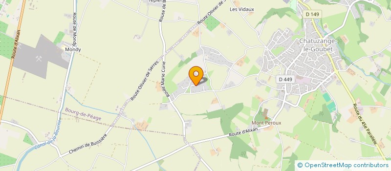 localisation de l'entreprise CALYXE  CHATUZANGE-LE-GOUBET