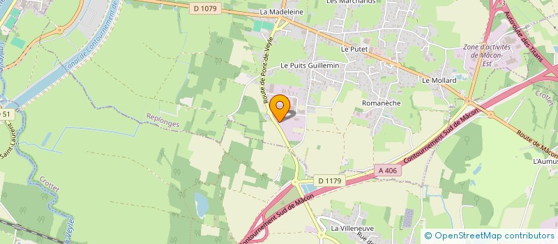 localisation de l'entreprise CALYZO à REPLONGES