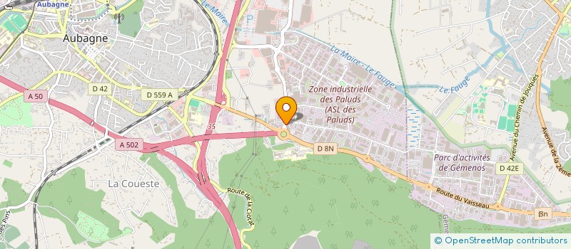 localisation de l'entreprise CALZAVARA à AUBAGNE
