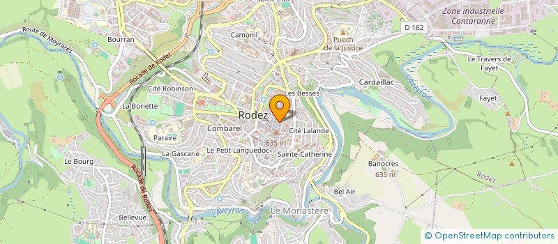 localisation de l'entreprise CALZE 12 à RODEZ