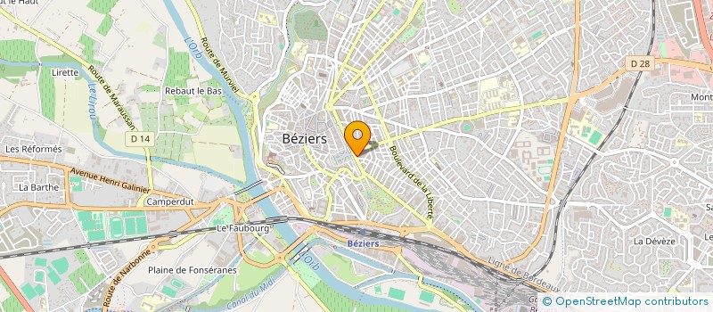 localisation de l'entreprise CALZONE SARL à BEZIERS